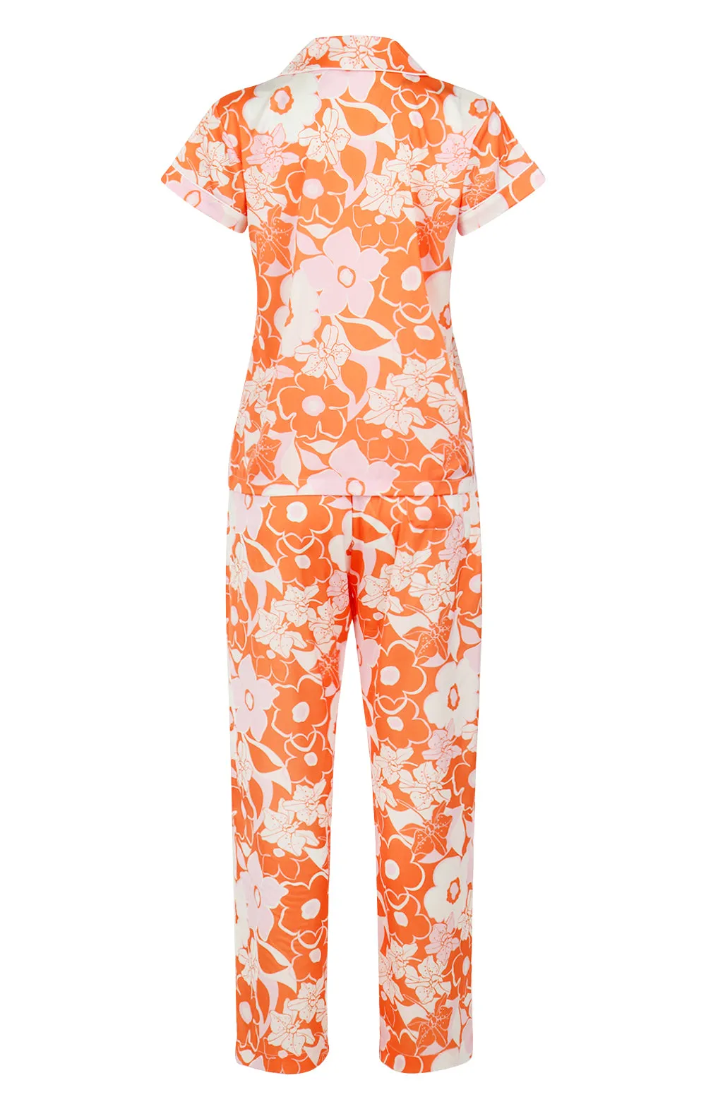 Orange Crush Short Sleeve & Pant PJ Set