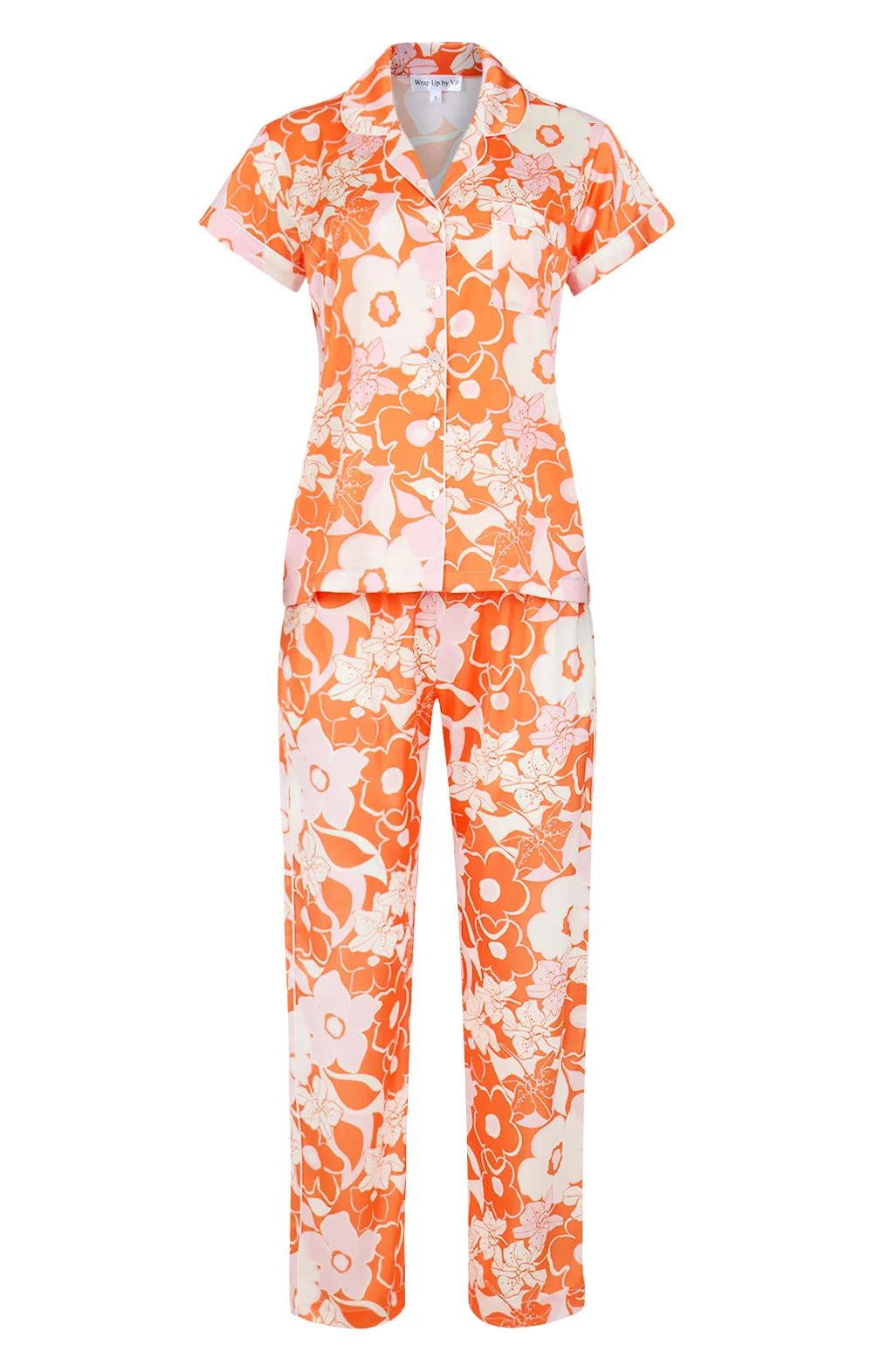 Orange Crush Short Sleeve & Pant PJ Set