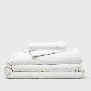 Organic Full Duvet Cover and Fitted Sheet Set