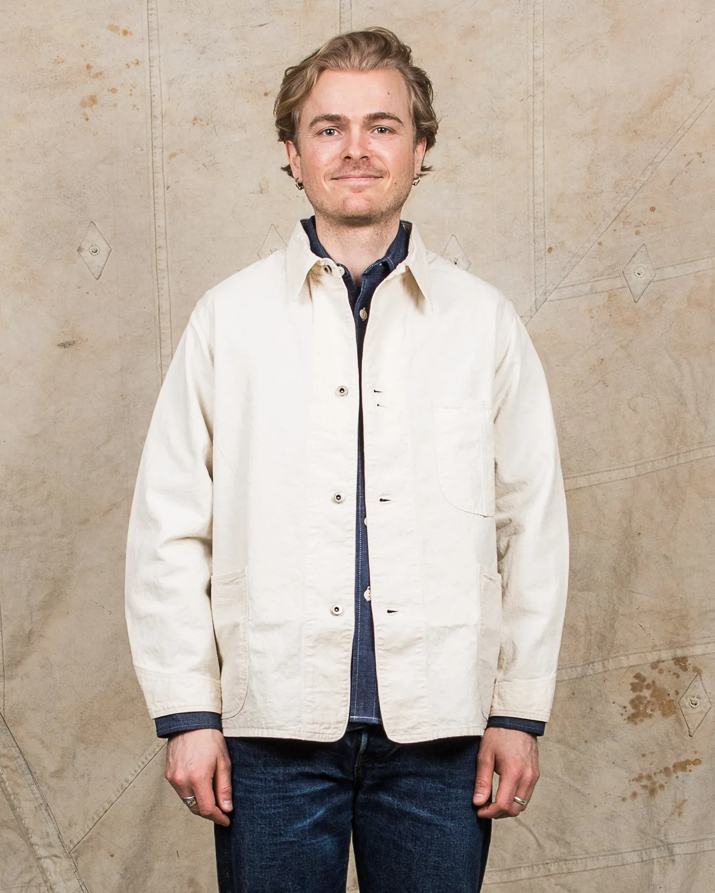 OrSlow 1940's Coverall Jacket Denim Ecru