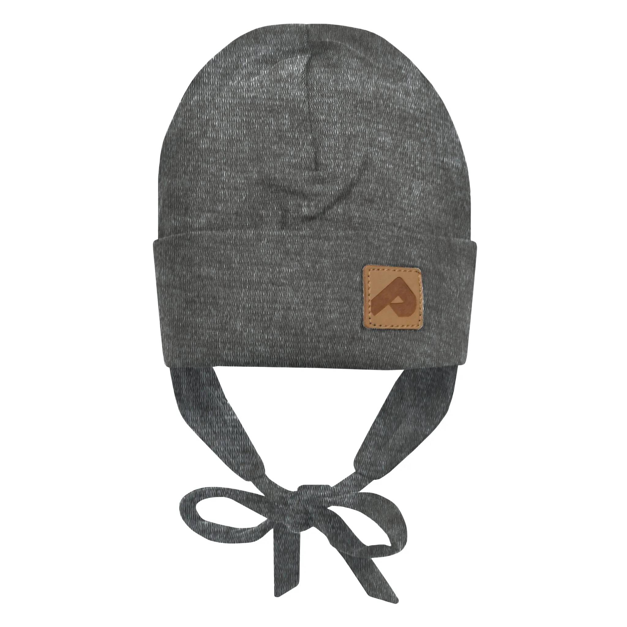 Perlimpinpin Cotton Beanie with Ears - Heather Grey