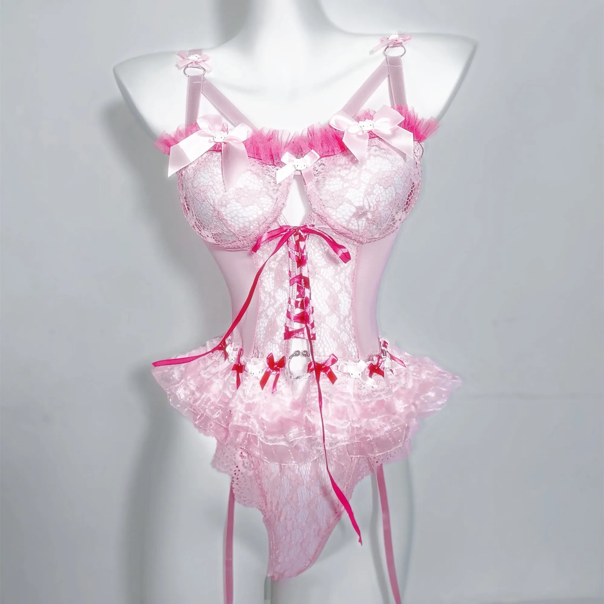Pink Strap Dress  KF70488