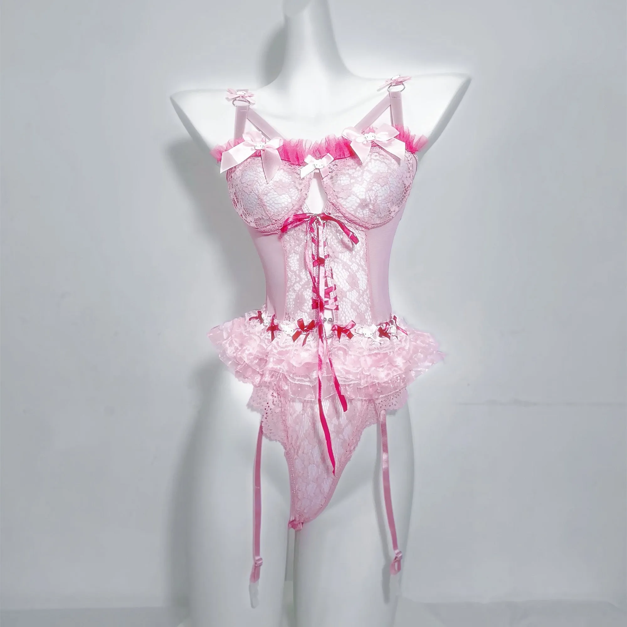 Pink Strap Dress  KF70488