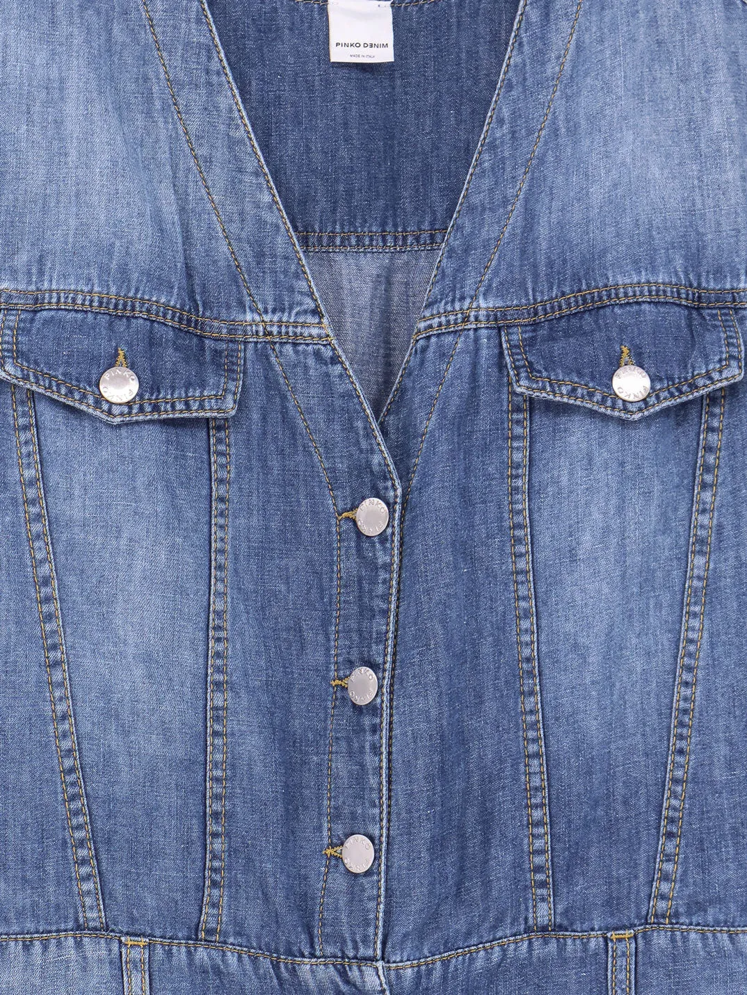 Pinko Tanzania Light Denim Jumpsuit