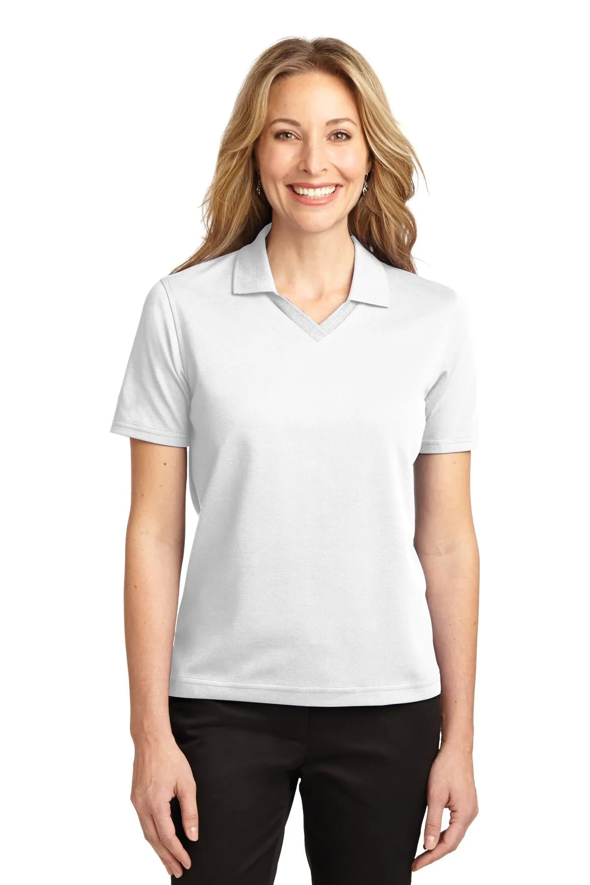 Port Authority Women's Rapid Dry Polo.  L455 White