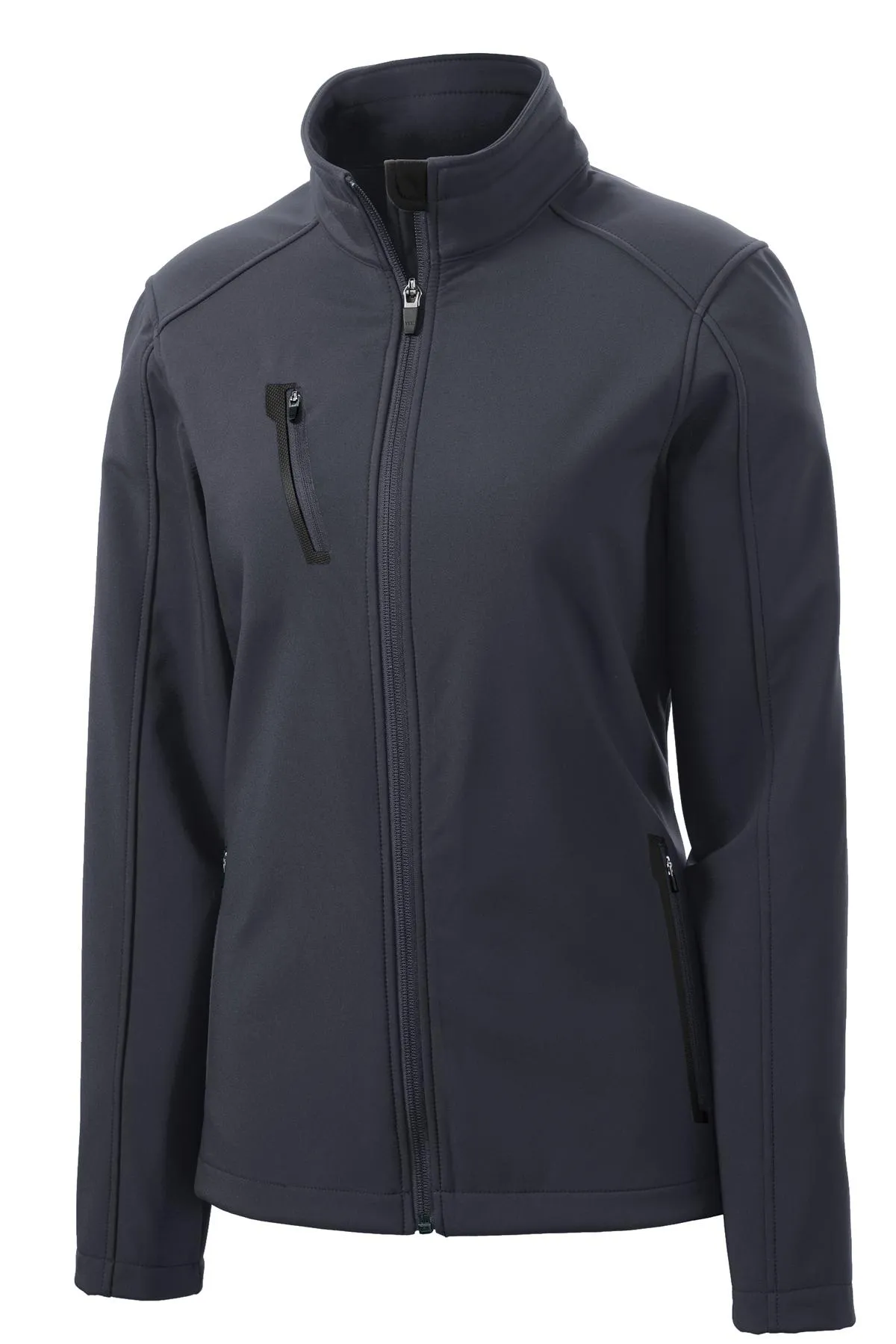 Port Authority Women's Welded Soft Shell Jacket. L324 Battleship Grey