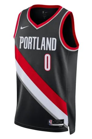 Portland Trailblazers Damian Lillard Youth Icon Swingman Jersey