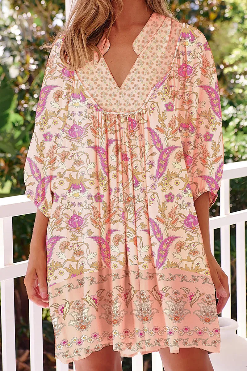 PREORDER! ETA 5/12 Perfection Pink Floral Mini Dress **SHIPPING EXPECTED TO BEGIN ON DATE 5/12**