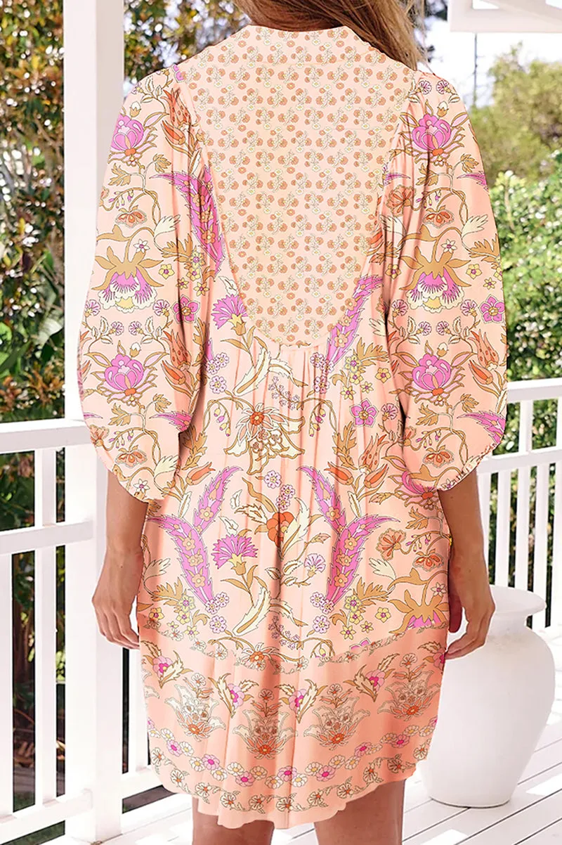 PREORDER! ETA 5/12 Perfection Pink Floral Mini Dress **SHIPPING EXPECTED TO BEGIN ON DATE 5/12**