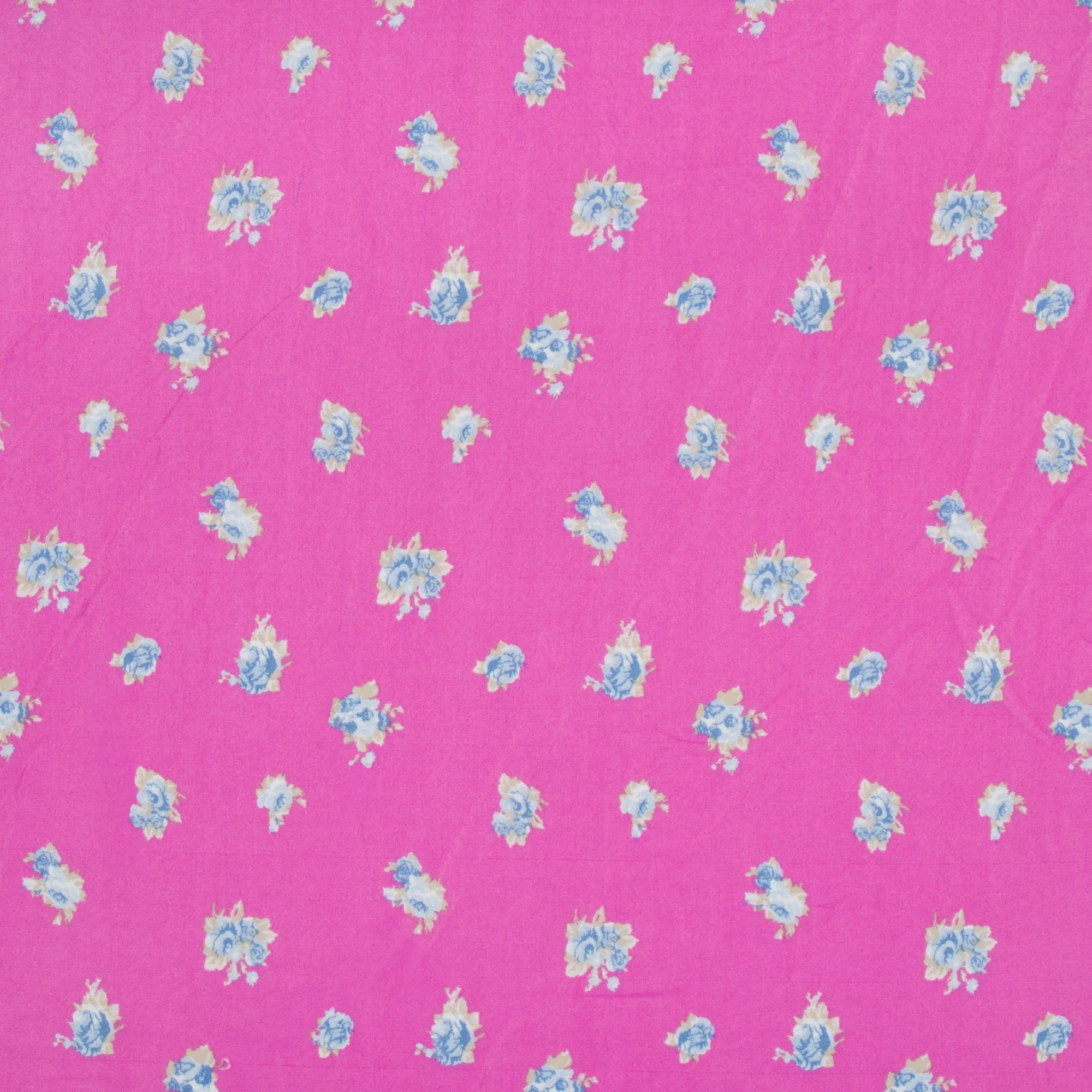 Printed Georgette Floral Blue