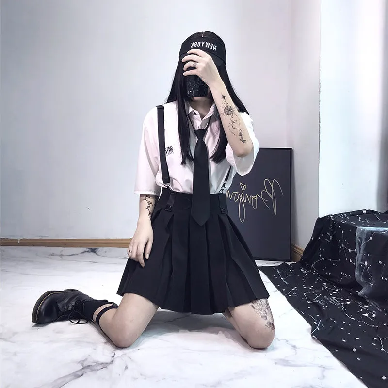 Punk Dark Skirt KF81105