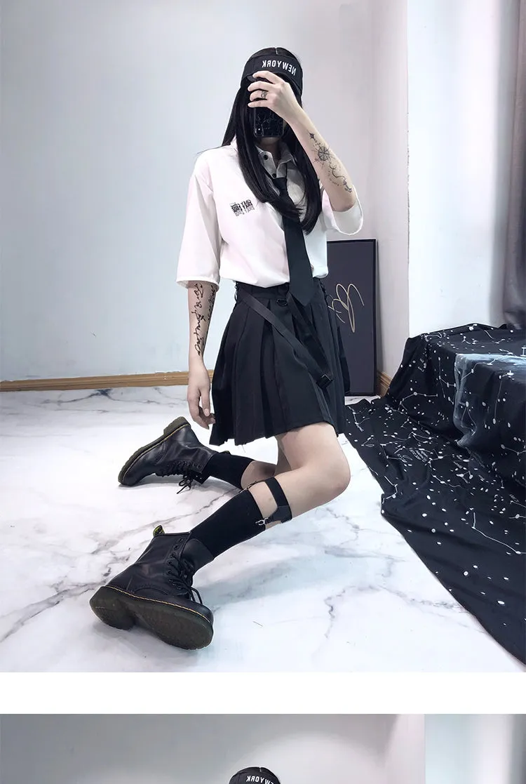 Punk Dark Skirt KF81105