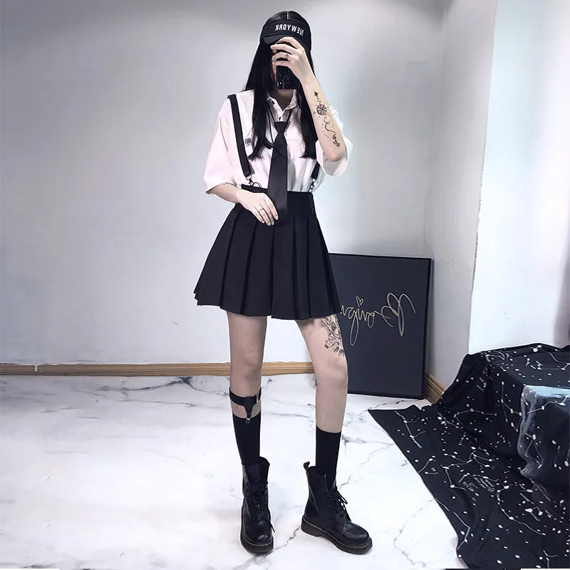 Punk Dark Skirt KF81105
