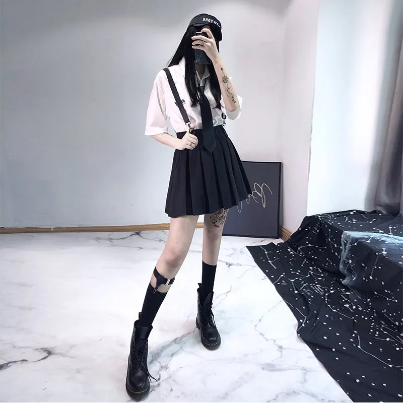 Punk Dark Skirt KF81105