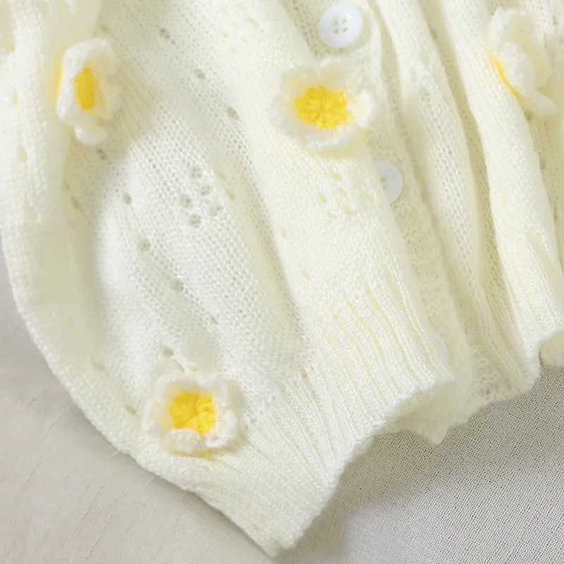 "3D FLOWERS" SWEATER KNIT CARDIGAN S032501