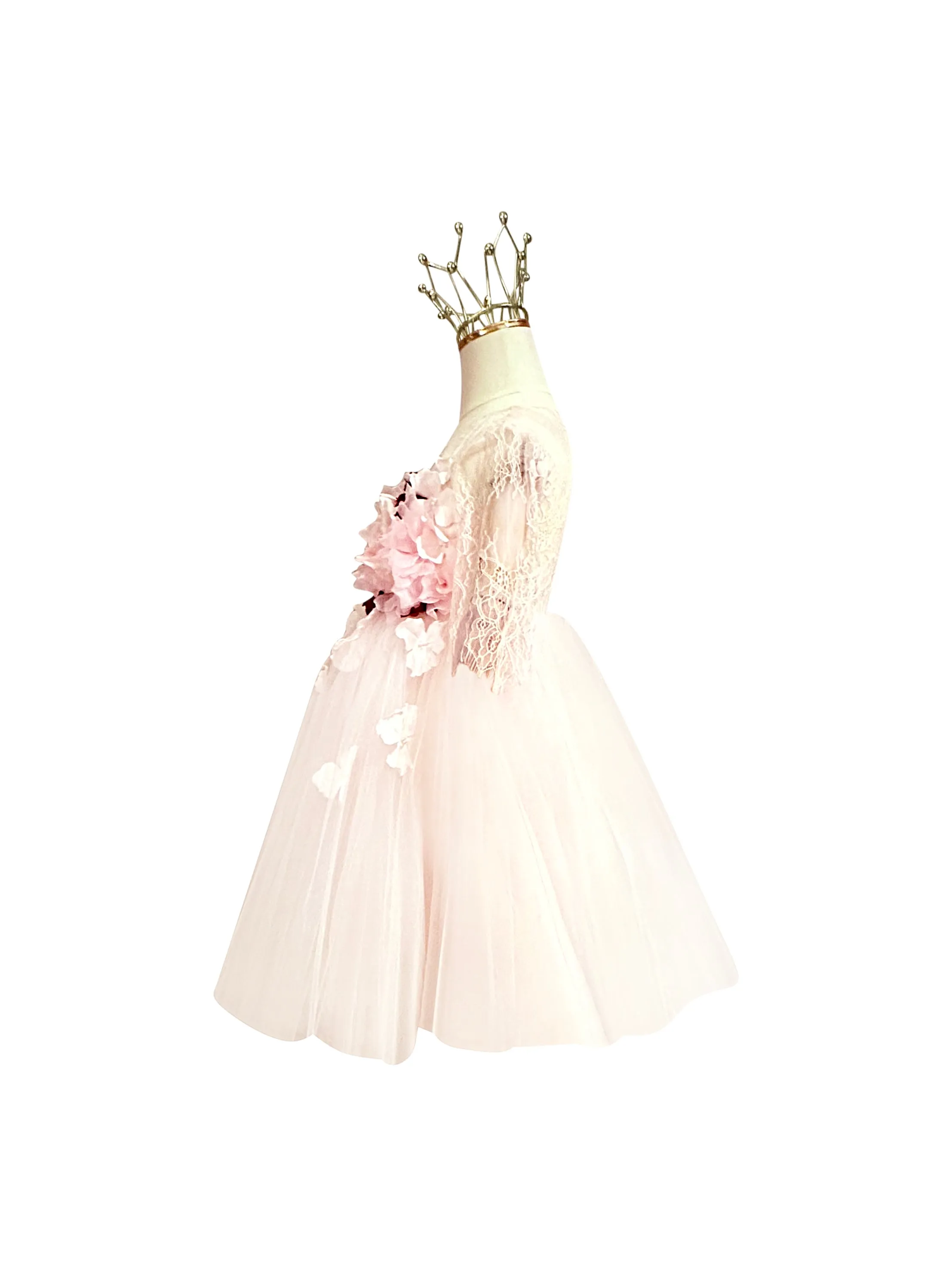 "Blossom" Mimi Miya Couture Girl's Party & Birthday 3D Flower Dress - Pink