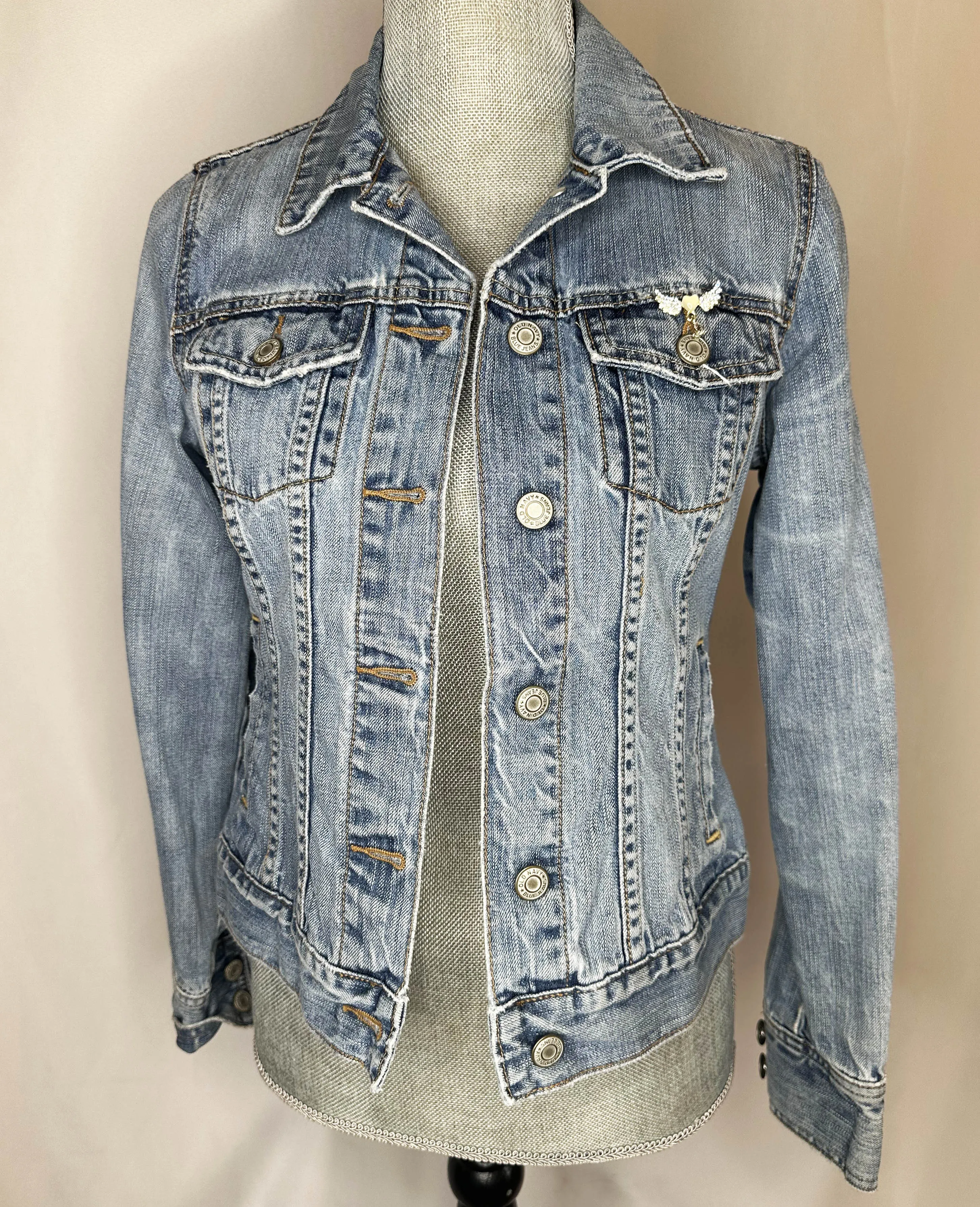 "Cowgirl Club" Fringed Womens Denim Jacket