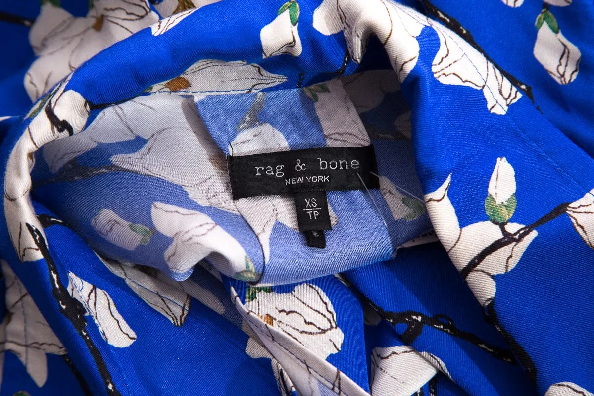 Rag & Bone Blue Floral Dress SZ XS
