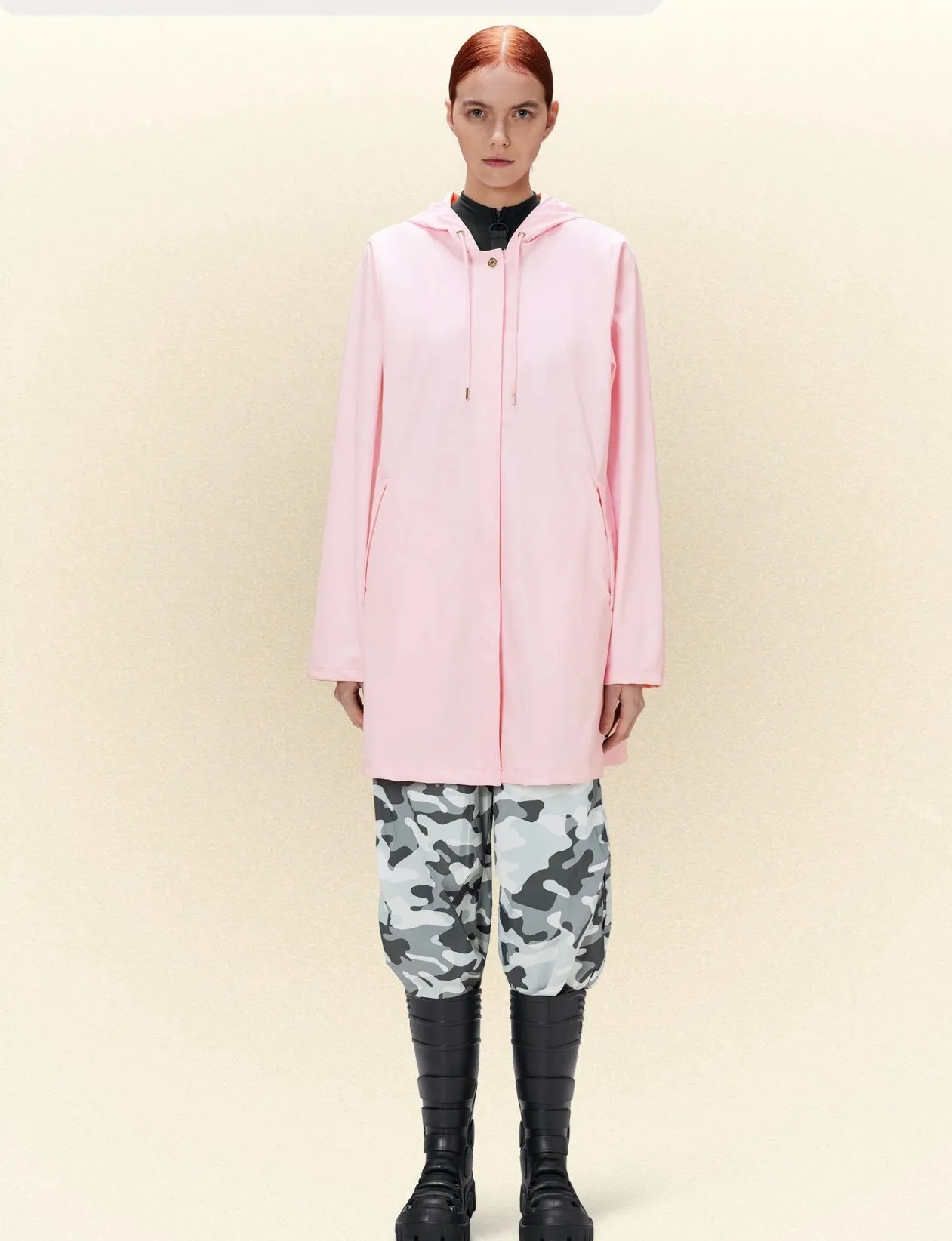 RAINS II A-Line W Jacket - candy pink
