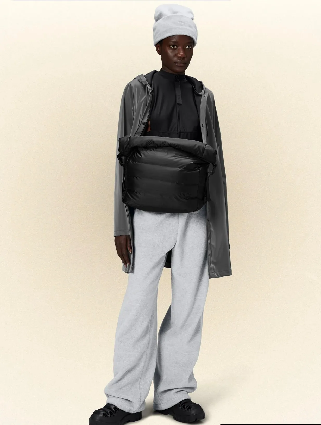 RAINS II A-Line W Jacket - metallic grey