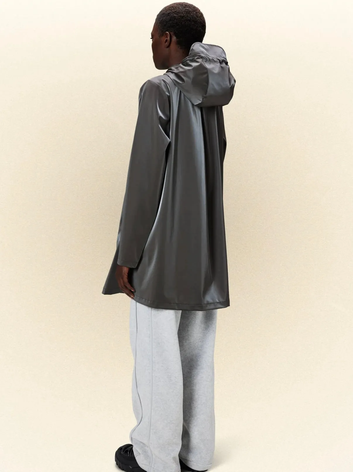 RAINS II A-Line W Jacket - metallic grey