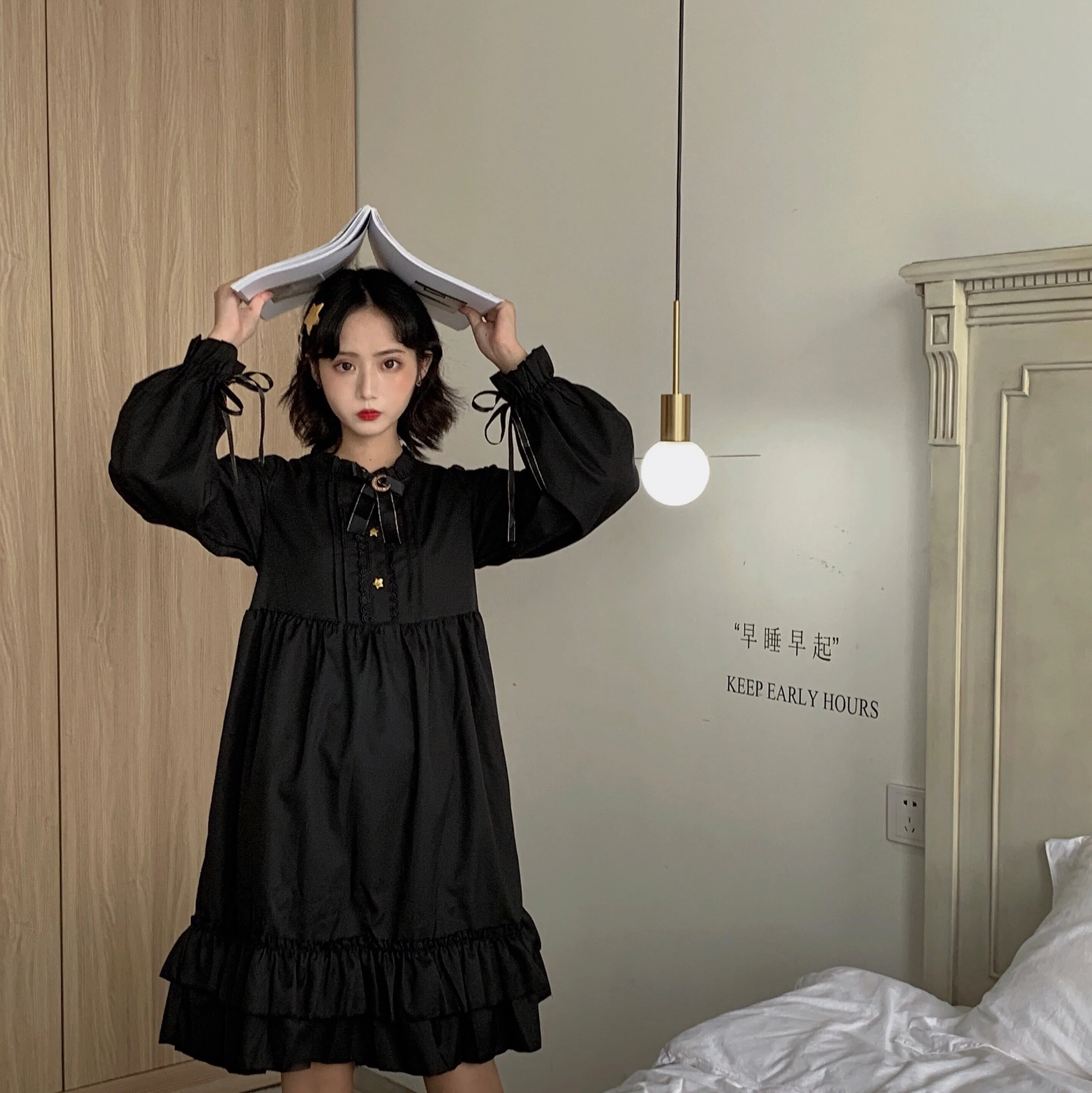 Retro dark dress yc22991