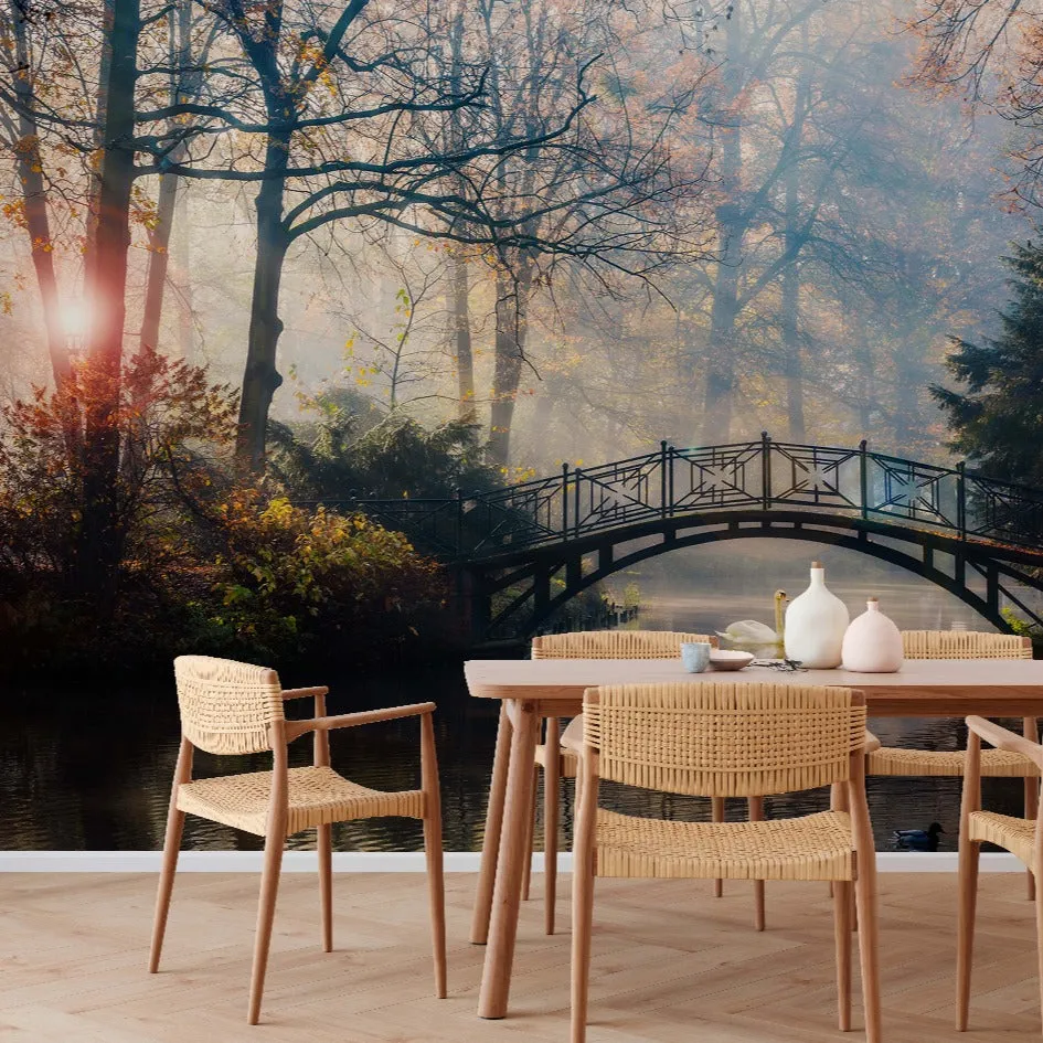 Romantic Bridge Wallpaper Mural
