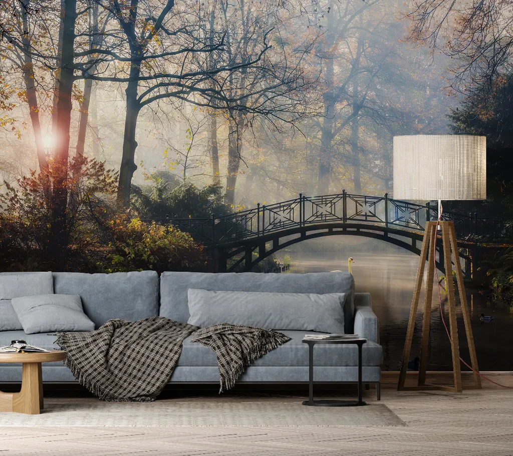 Romantic Bridge Wallpaper Mural
