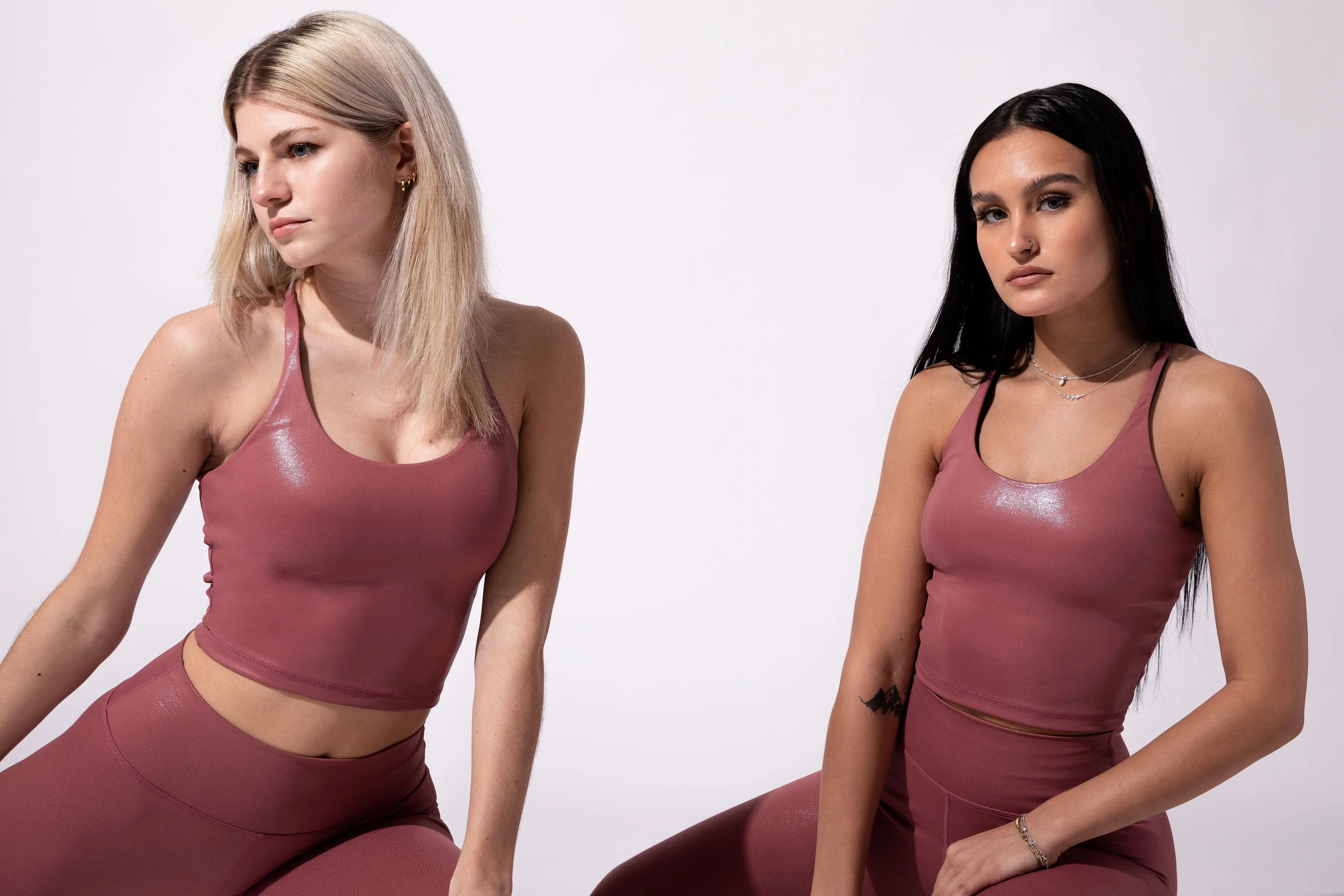 Rose Gloss Mirage Cropped tank