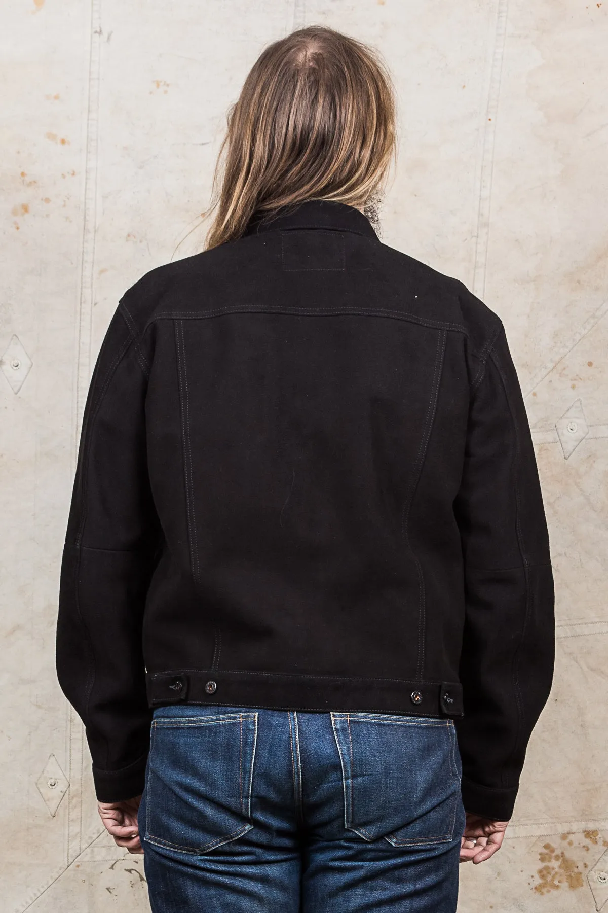 Second Hand Indigofera Grant Black Nubuck Leather