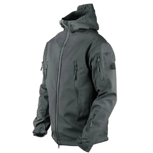 Shark Skin Soft Shell Tactical Jacket - Men's Outdoor Windbreaker