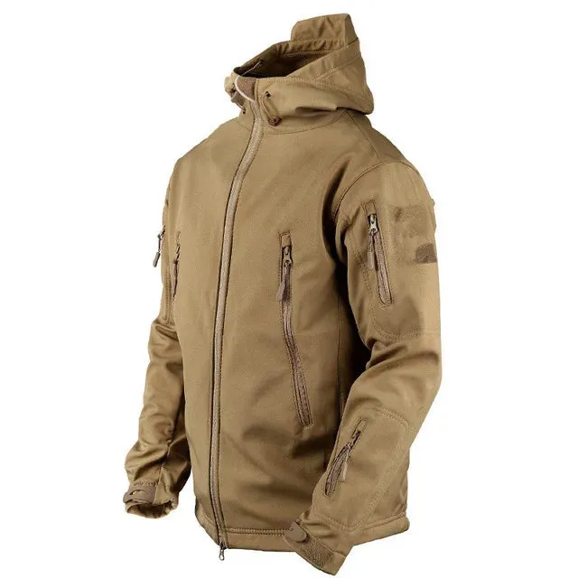 Shark Skin Soft Shell Tactical Jacket - Men's Outdoor Windbreaker