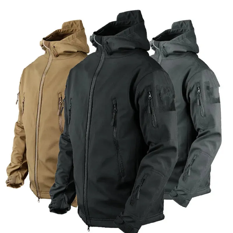 Shark Skin Soft Shell Tactical Jacket - Men's Outdoor Windbreaker