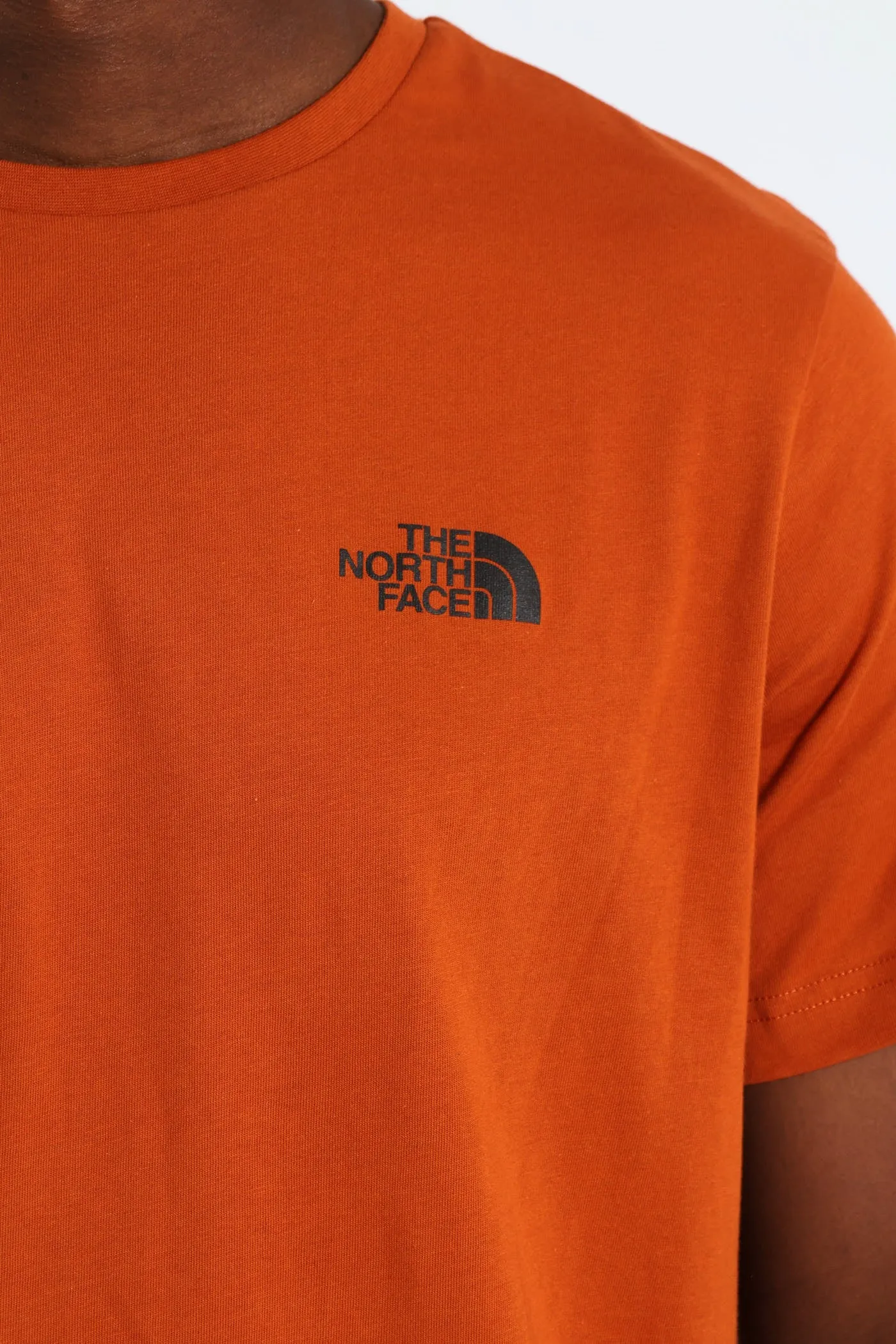 Short Sleeve Simple Dome Tee - Brown