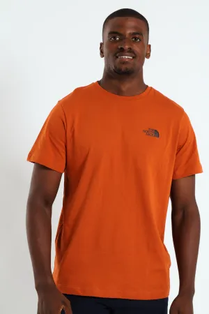 Short Sleeve Simple Dome Tee - Brown