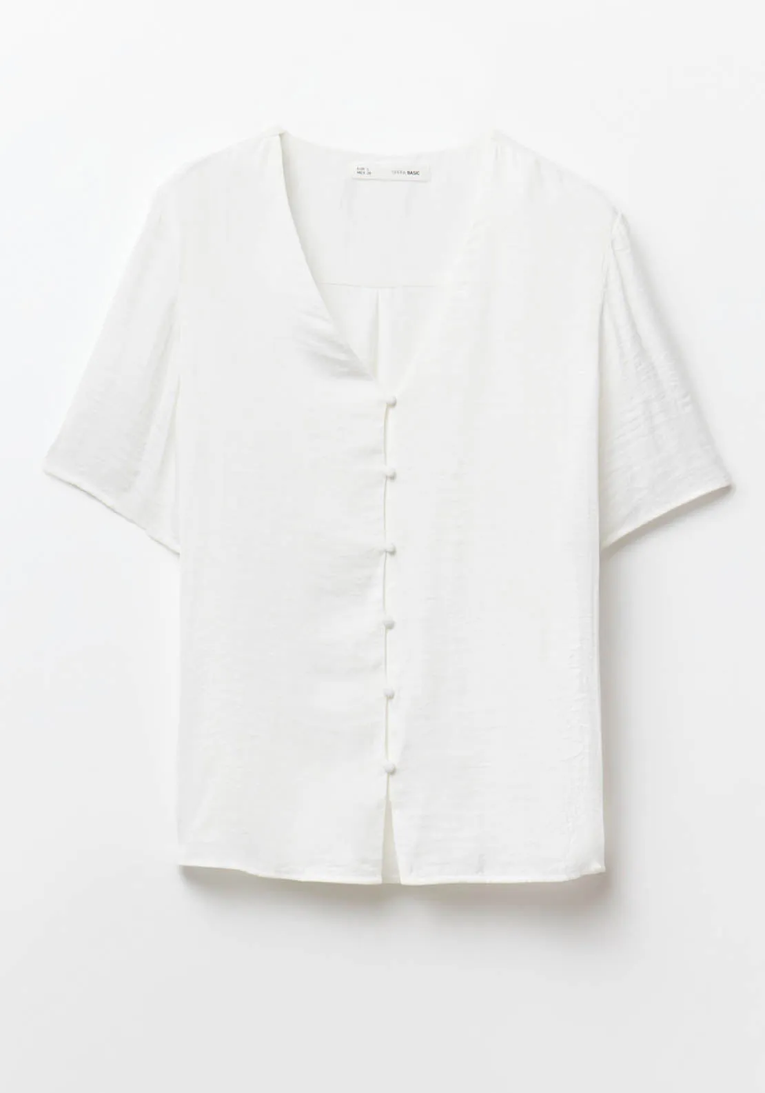 Short-sleeved blouse - White