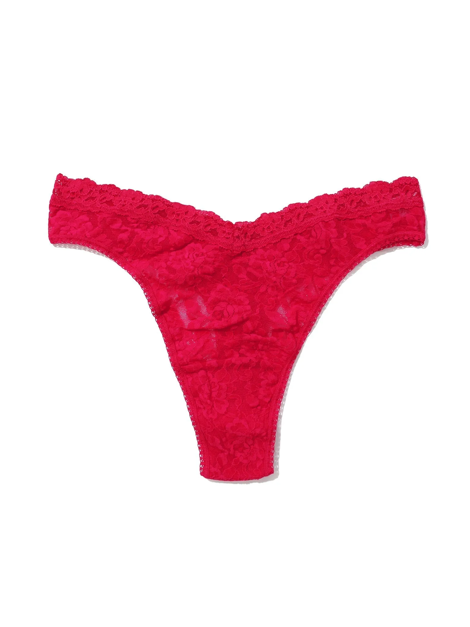 Signature Lace® V-Front High Cut Thong Beet Juice Red Sale