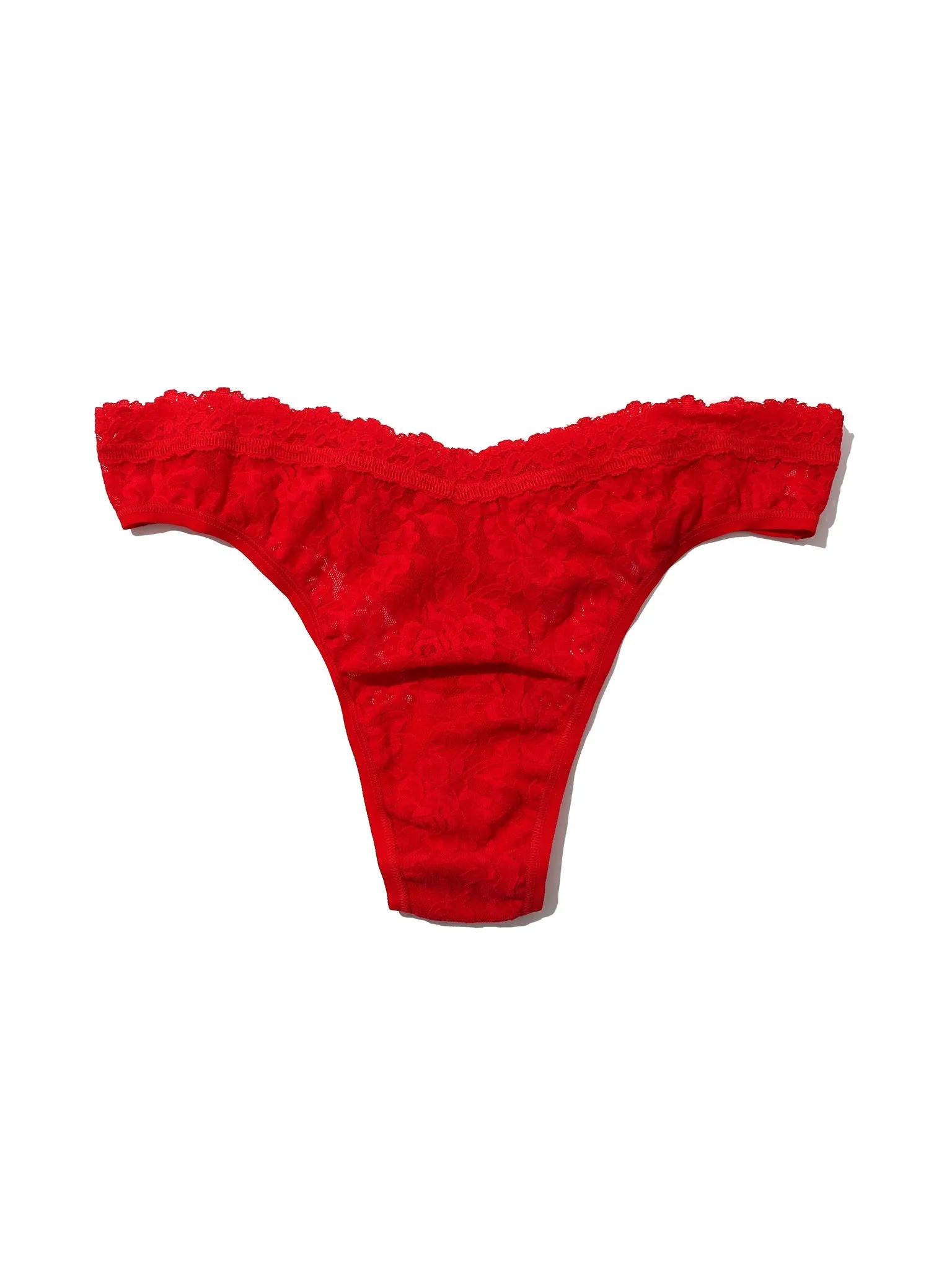 Signature Lace® V-Front High Cut Thong Red Sale