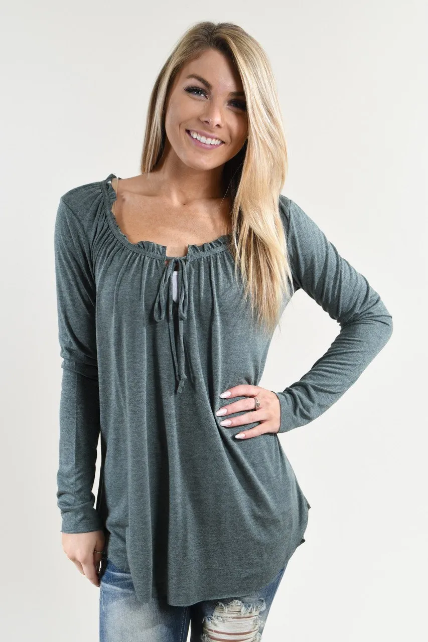 Simple Touch Top ~ Blue Green