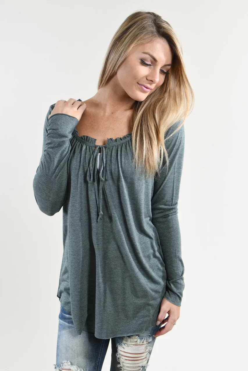 Simple Touch Top ~ Blue Green