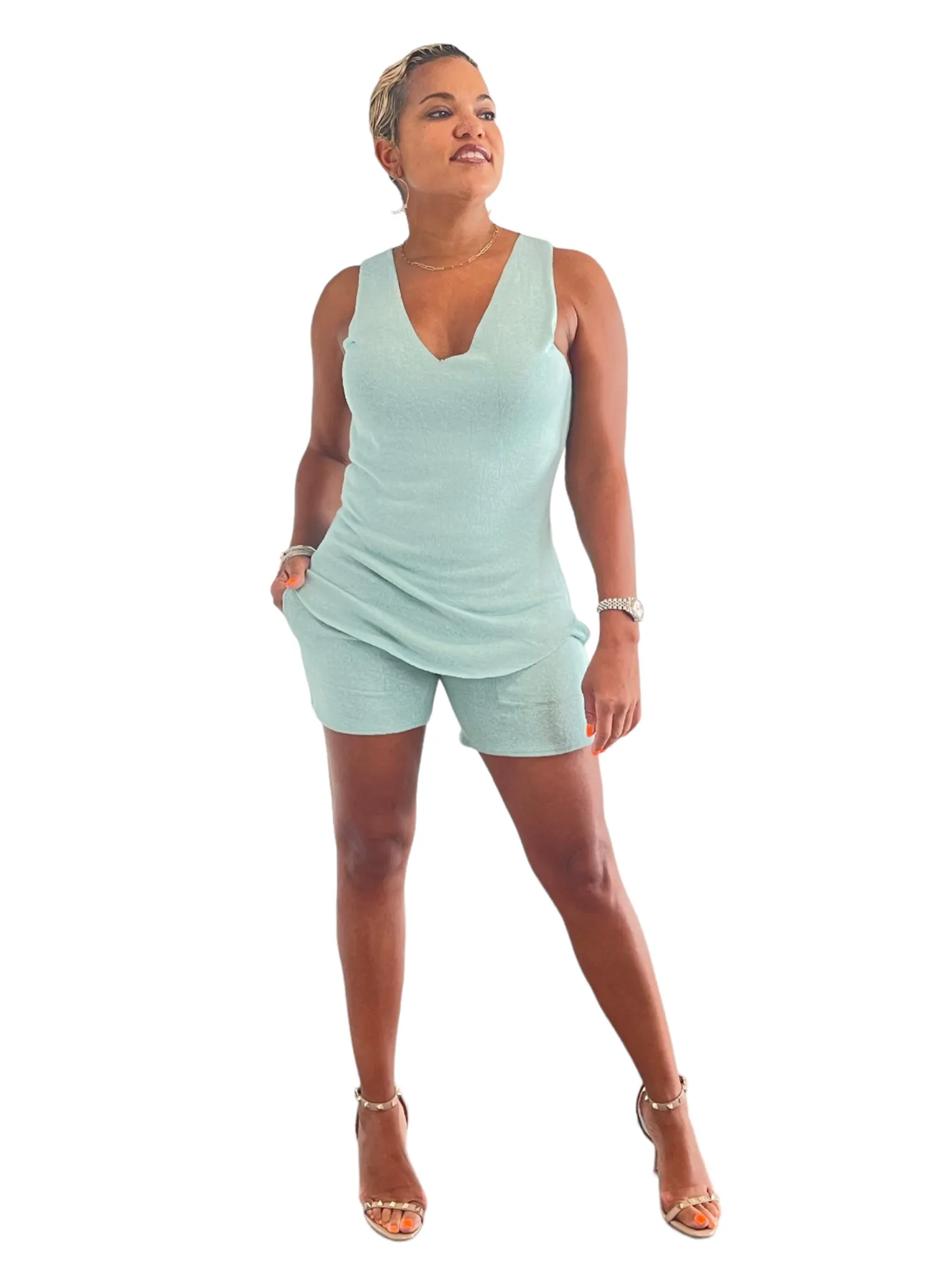 Simple Zen Tank- Desert Green