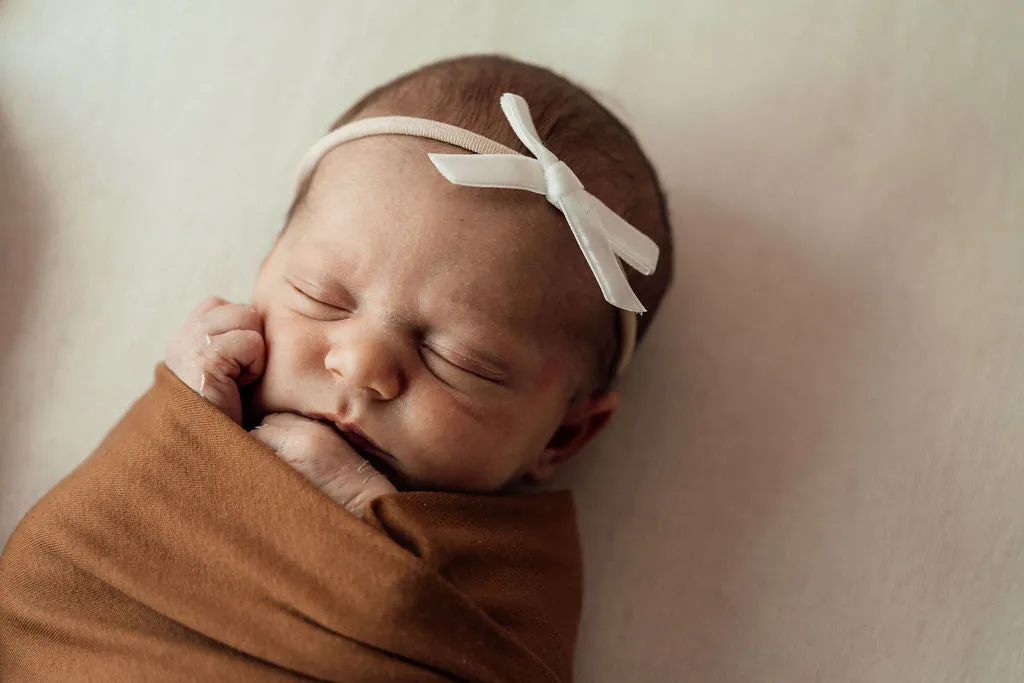 Snuggle Hunny Baby Jersey Wrap & Beanie Set - Bronze