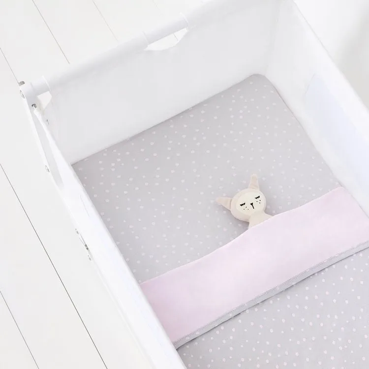 SnuzPod Crib 3 Piece Bedding Set - Rose Spots