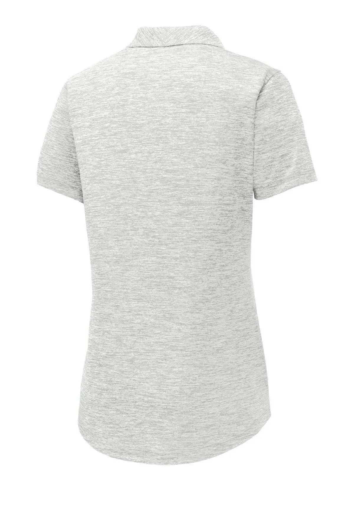 Sport-Tek  Women's PosiCharge  Electric Heather Polo. LST590 Silver Electric