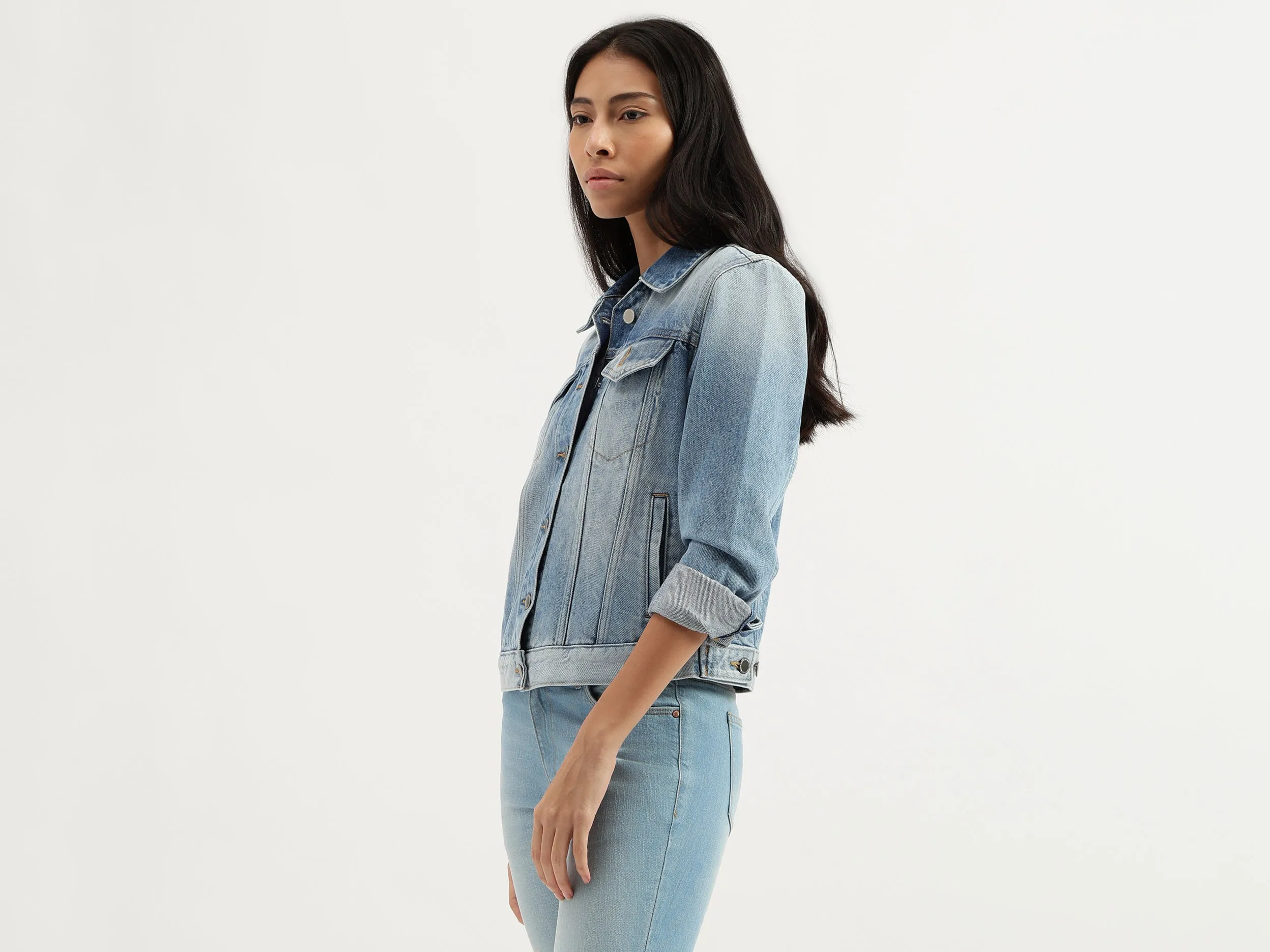 Spread Collar Solid Jackets