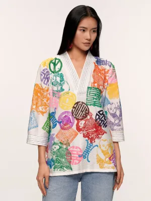 Stamp Fever Blouse
