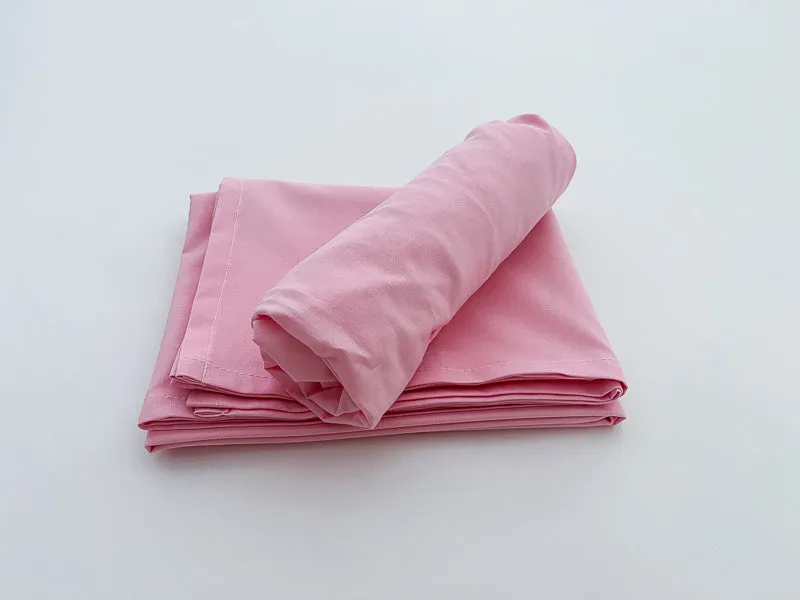 Steel Gray and Pink Toddler Crib Bedding Set