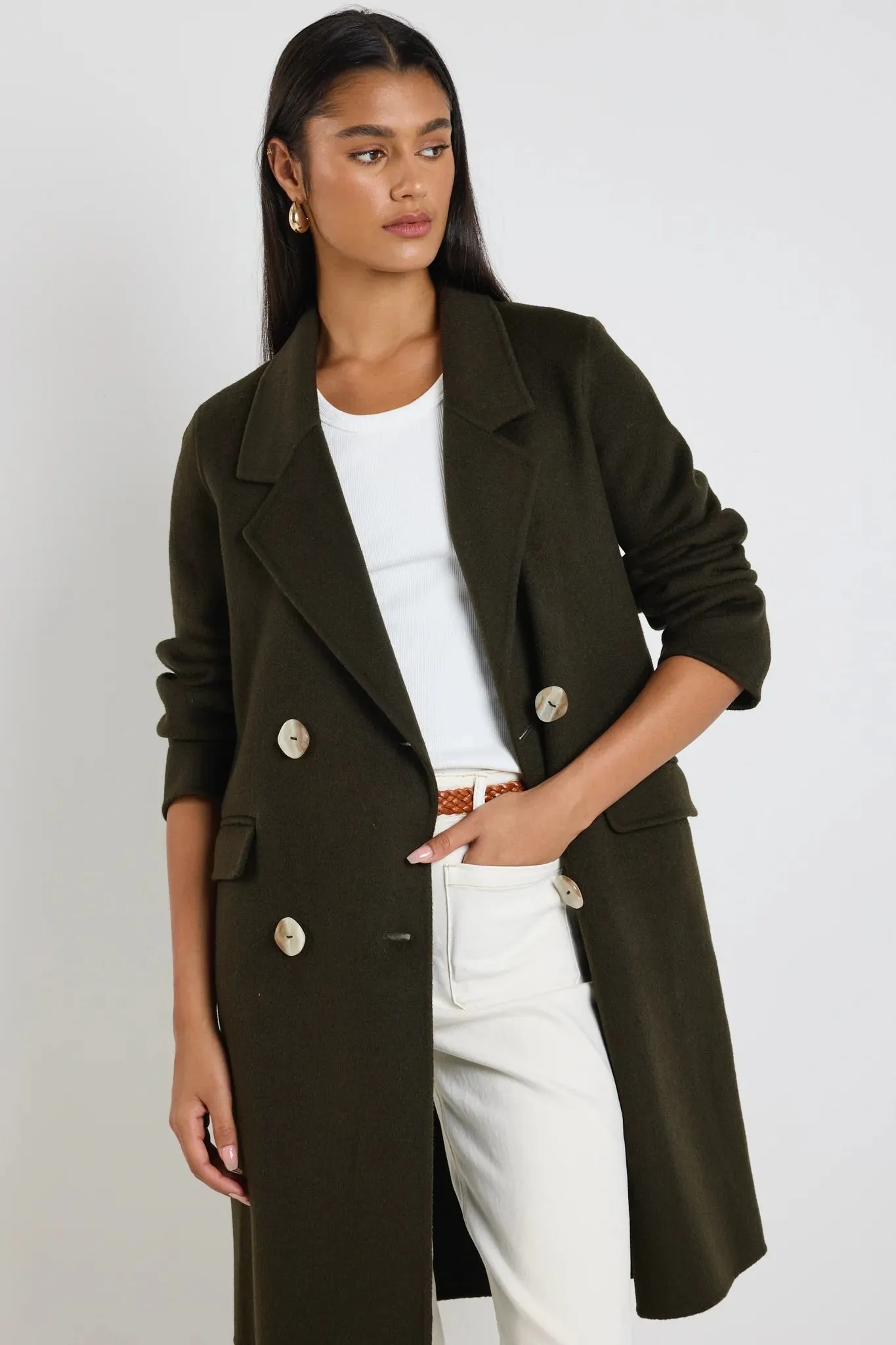 Stockholm Wool Coat Khaki