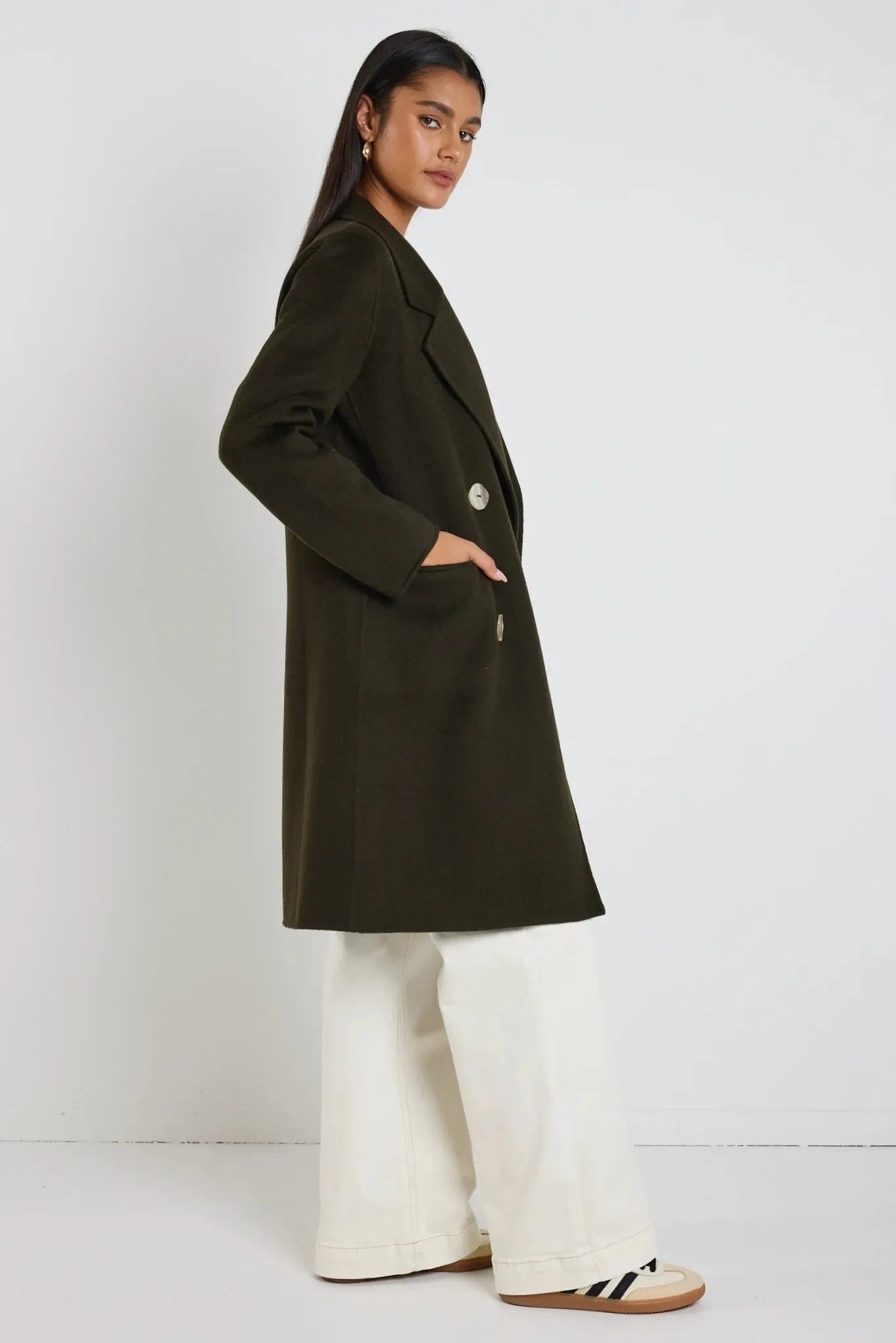 Stockholm Wool Coat Khaki