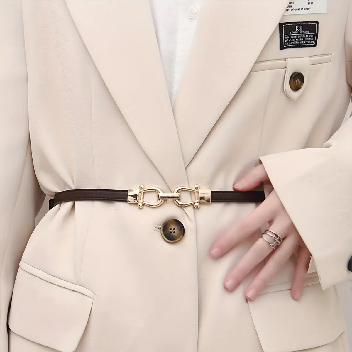 Stylish Thin Waist Chain Belt for Women